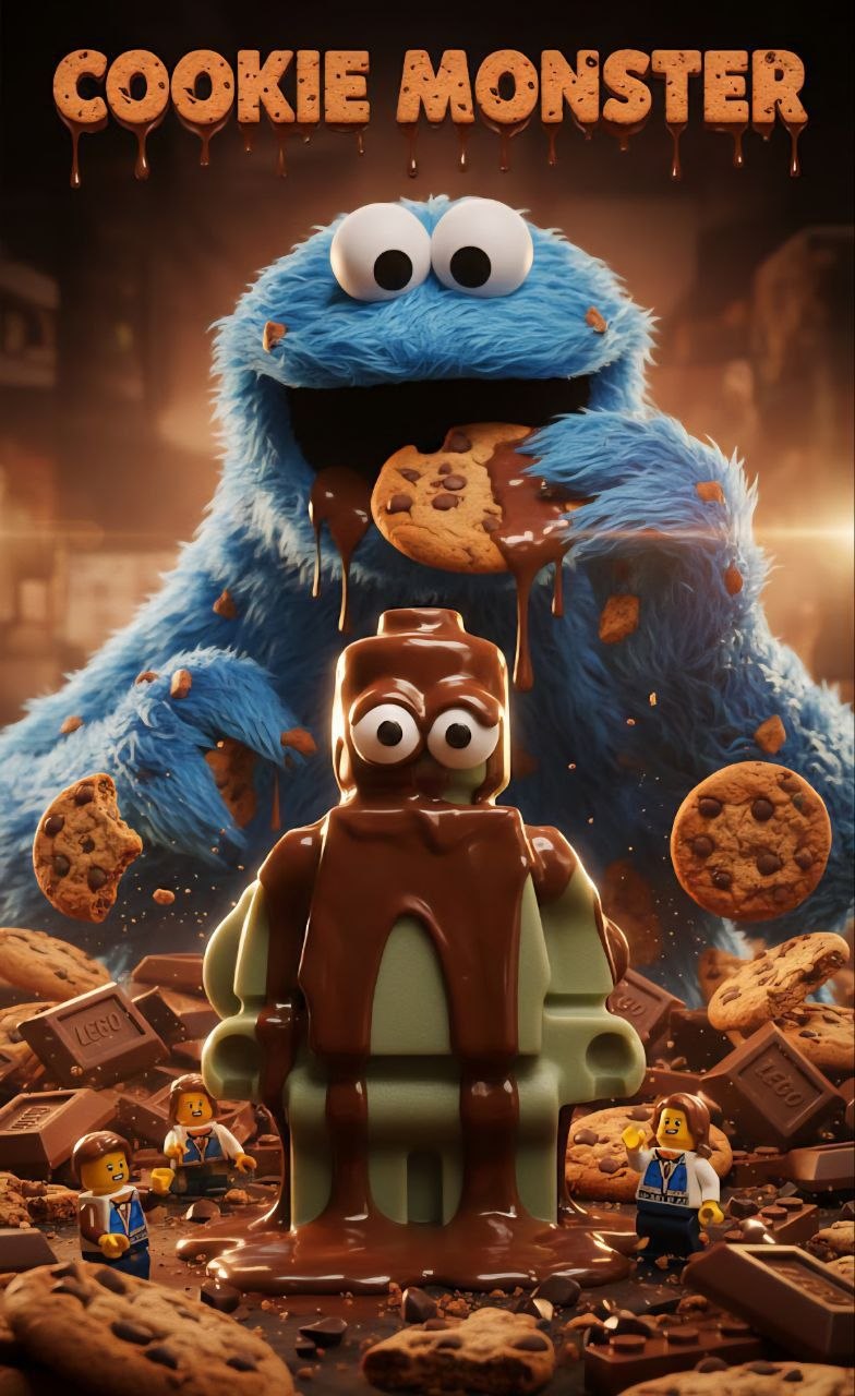 Cookie Monster artwork poster